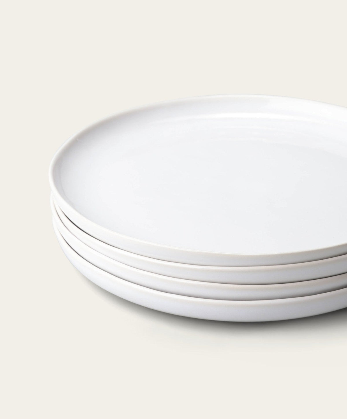 Lunch Plates by Fable Home, shown in Pearl White.