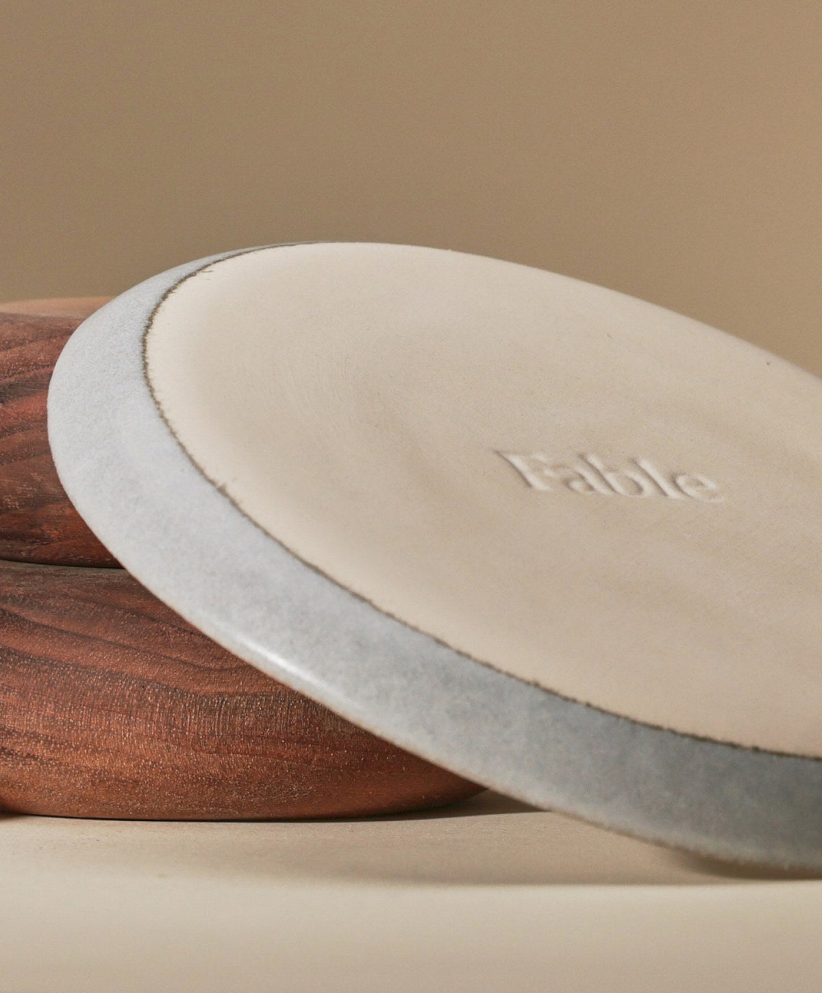 Lunch Plates by Fable Home, shown in Stone Blue.