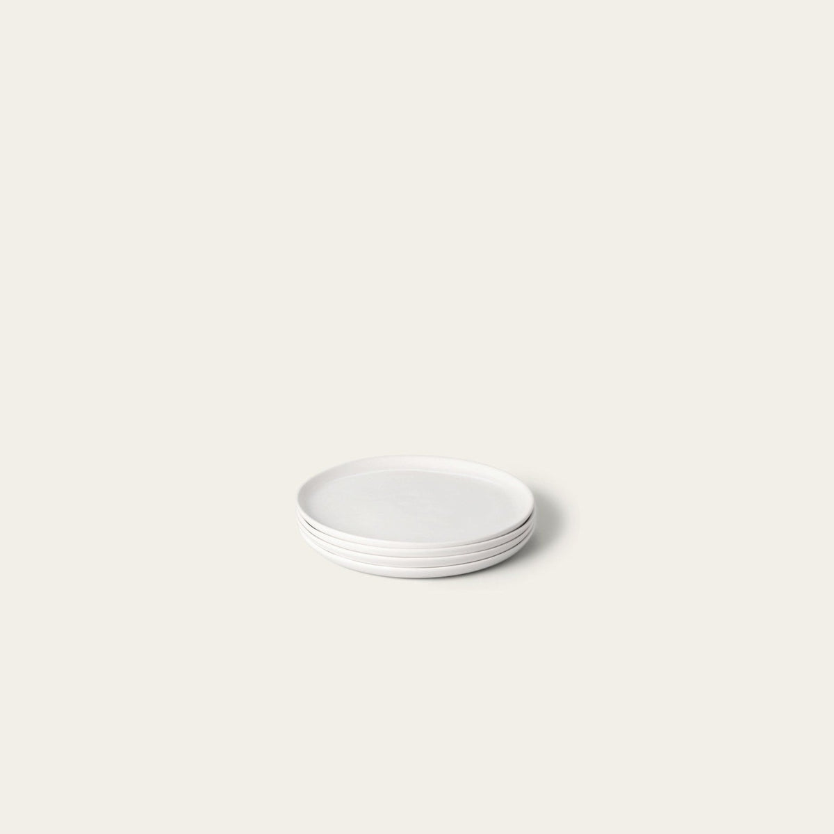 Dessert Plates by Fable Home, shown in Cloud White.