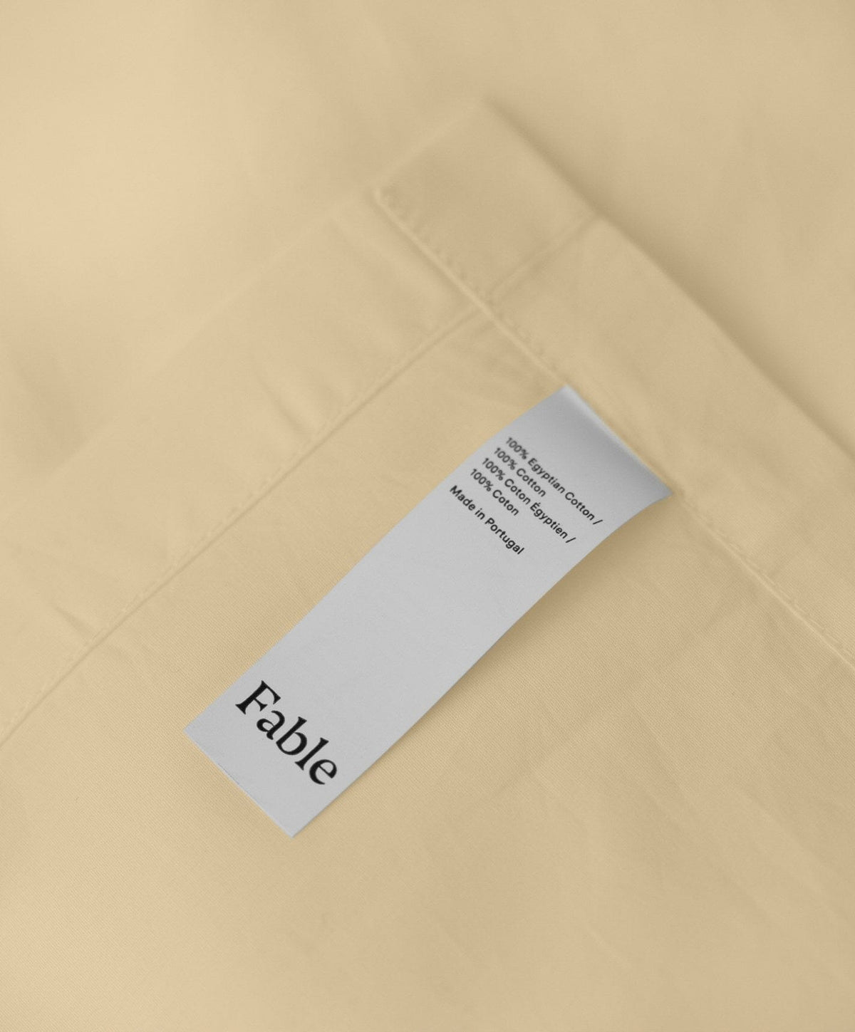 Percale Complete Bed Set by Fable Home, shown in Buttercup Yellow.