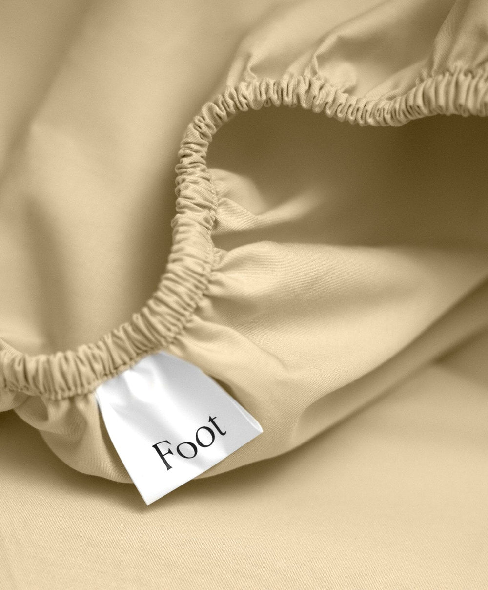 Percale Complete Bed Set by Fable Home, shown in Buttercup Yellow.