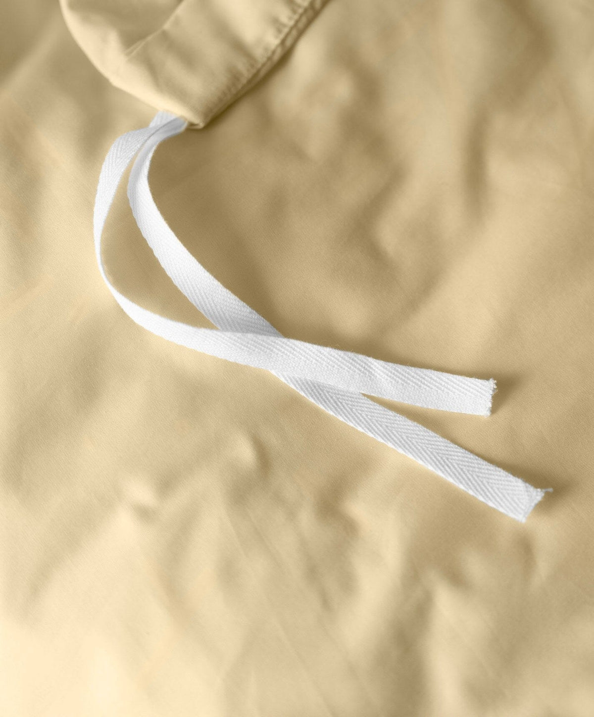 Percale Duvet Cover by Fable Home, shown in Buttercup Yellow.
