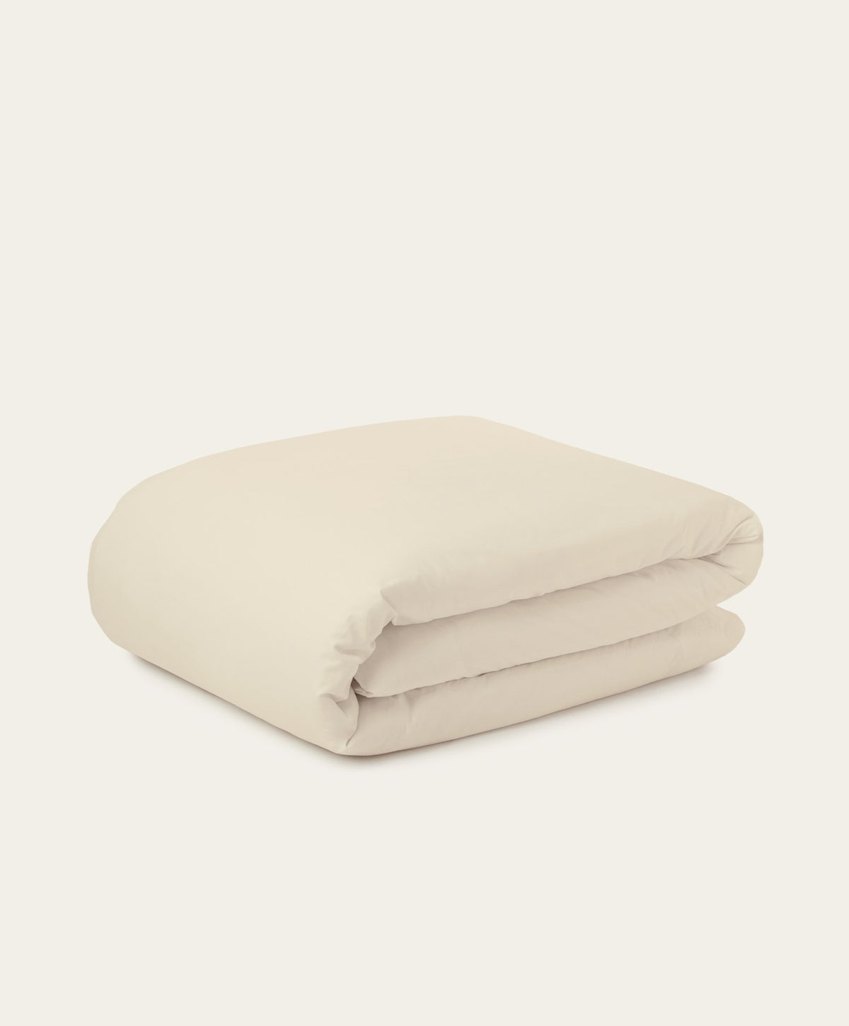 Percale Duvet Cover by Fable Home, shown in Birch Sand.