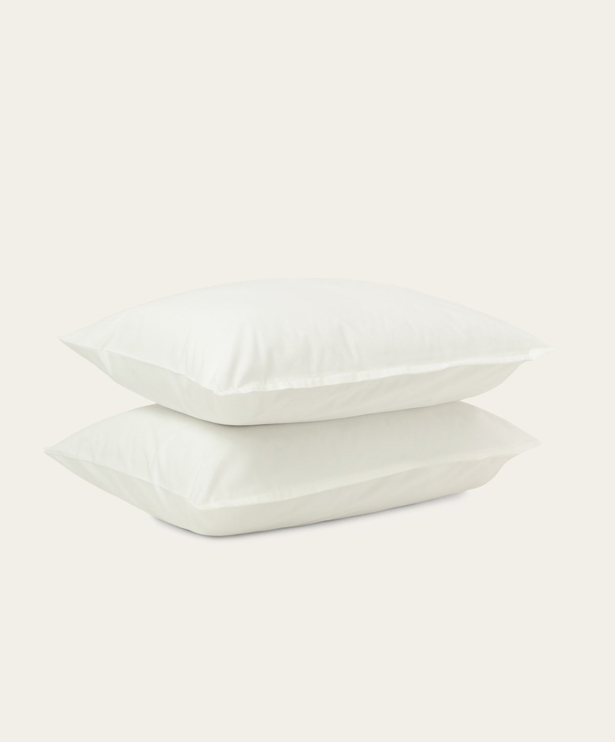 Percale Pillowcase Pair by Fable Home, shown in Shell White.