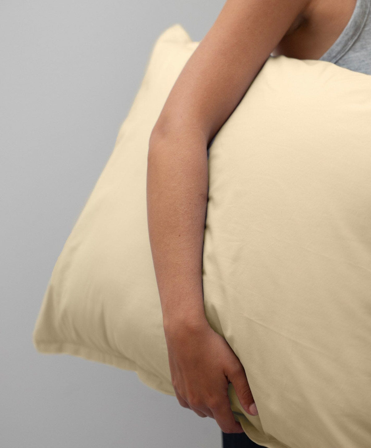 Percale Sheet Set by Fable Home, shown in Buttercup Yellow.