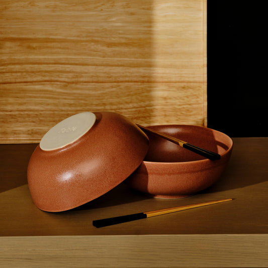 Ramen Set by Fable Home, featured in a canyonclay/ashblack finish. – #canyonclay/ashblack