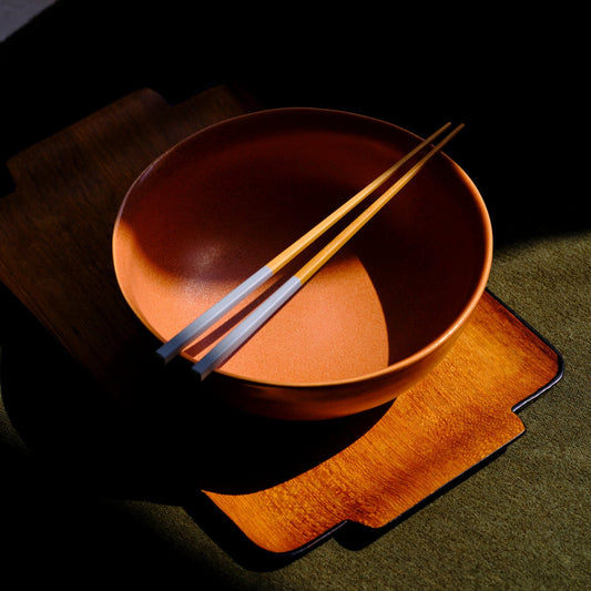 Ramen Set by Fable Home, featured in a canyonclay/dovegray finish. – #canyonclay/dovegray