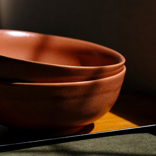 Ramen Set by Fable Home, featured in a canyonclay/ashblack finish. – #canyonclay/ashblack