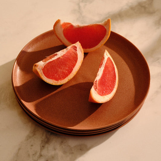 Salad Plates by Fable Home, featured in a canyonclay color finish. – #canyonclay
