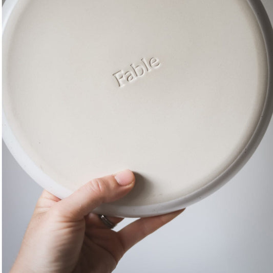 Serving platter dinnerware by Fable Home, featured in a blushpink color finish. – #blushpink