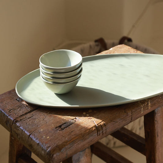 Serving platter set bundles by Fable Home, featured in a beachgrassgreen color finish. – #beachgrassgreen