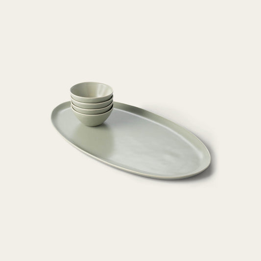Serving platter set bundles by Fable Home, featured in a beachgrassgreen color finish. – #beachgrassgreen