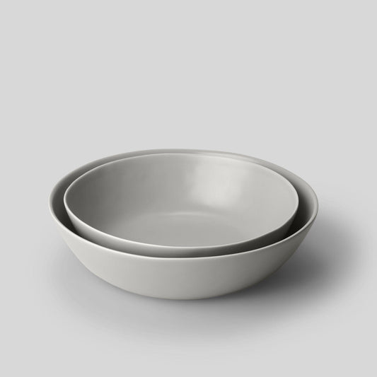 Single Low Serving Bowls Admin Small Dove Gray 