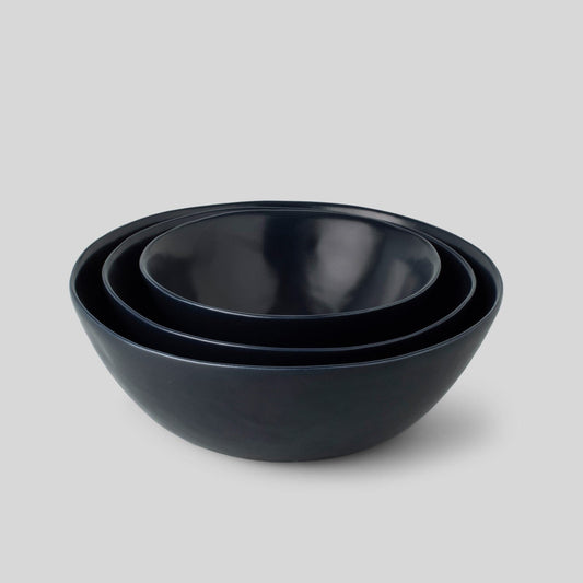 Single Nested Serving Bowls Dinnerware Admin Small Midnight Blue 