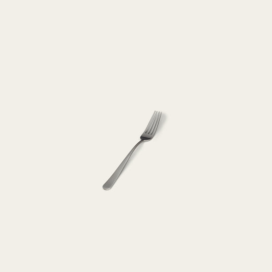 Single Small Fork Flatware Admin Matte Silver 