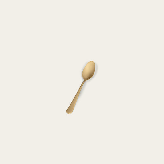 Single Small Spoon Flatware Admin Matte Gold 