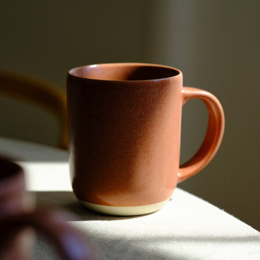 Small Mugs by Fable Home, featured in a canyonclay color finish. – #canyonclay