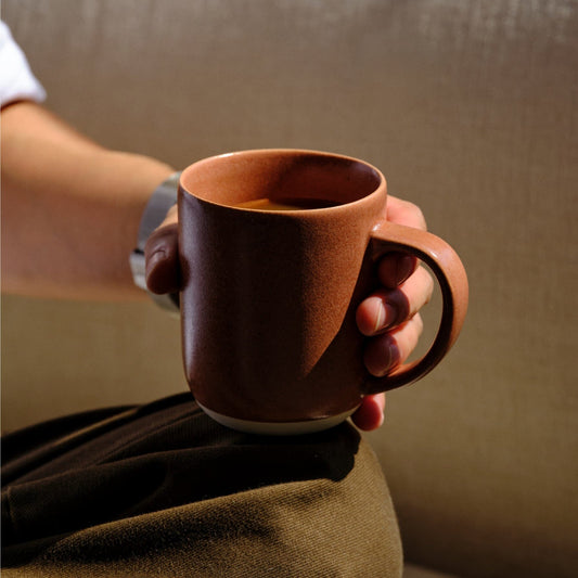 Small Mugs by Fable Home, featured in a canyonclay color finish. – #canyonclay