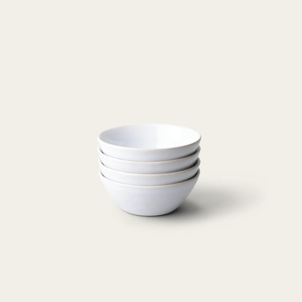 Dessert bowls dinnerware by Fable Home, featured in a pearlwhite color finish. – #pearlwhite