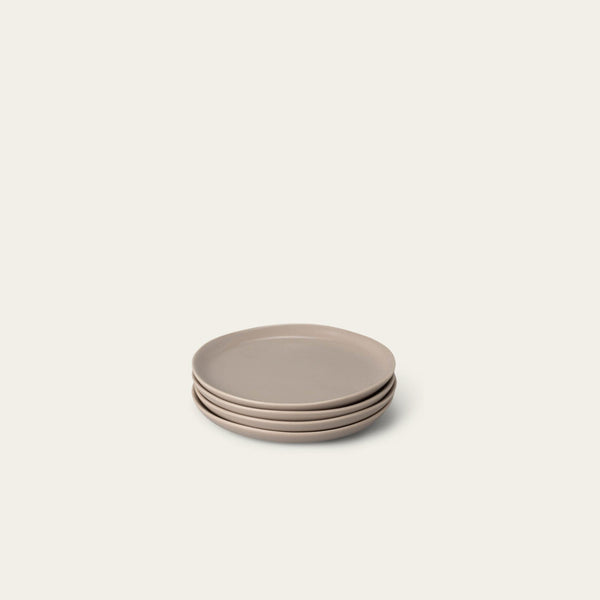 Dessert plates dinnerware by Fable Home, featured in a deserttaupe color finish. – #deserttaupe