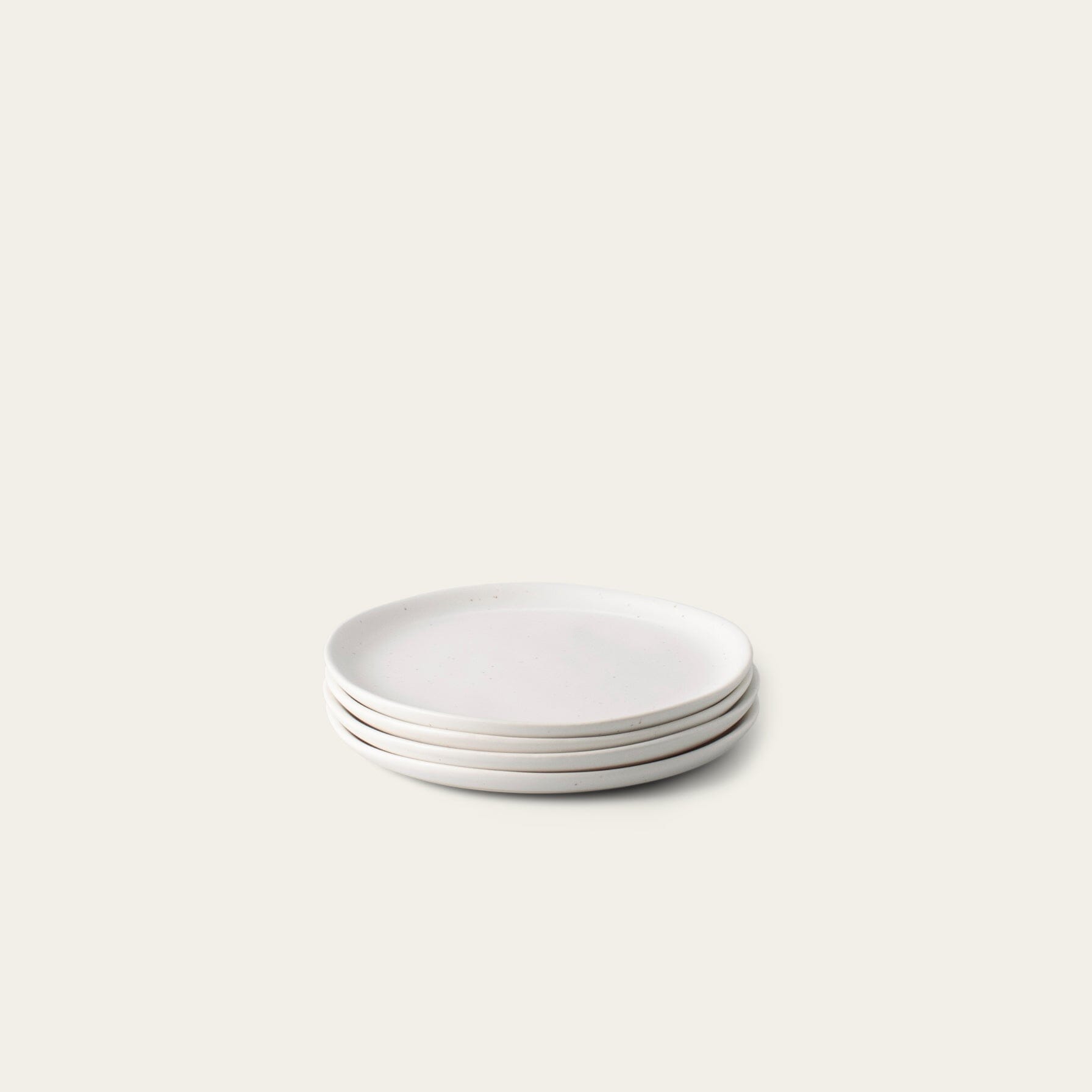 Dessert Plates - Speckled White
