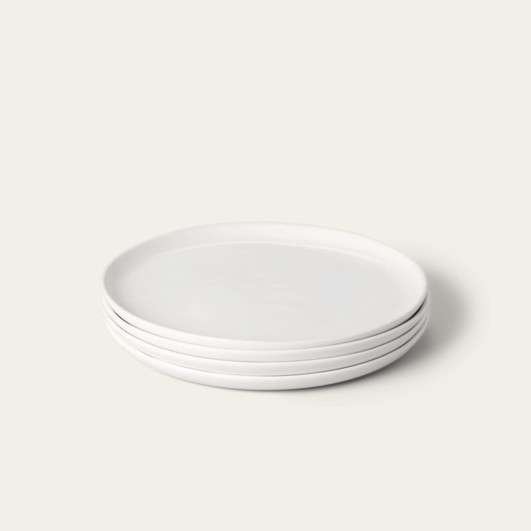 Fable Dinner Plates in Cloud White