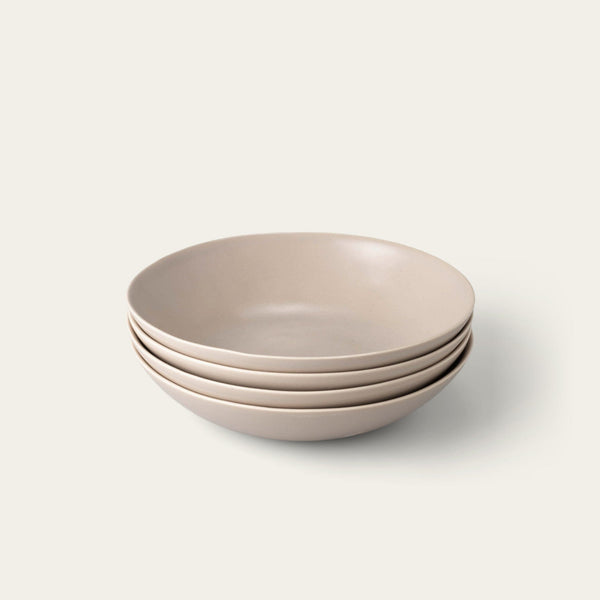 Pasta bowls dinnerware by Fable Home, featured in a deserttaupe color finish. – #deserttaupe