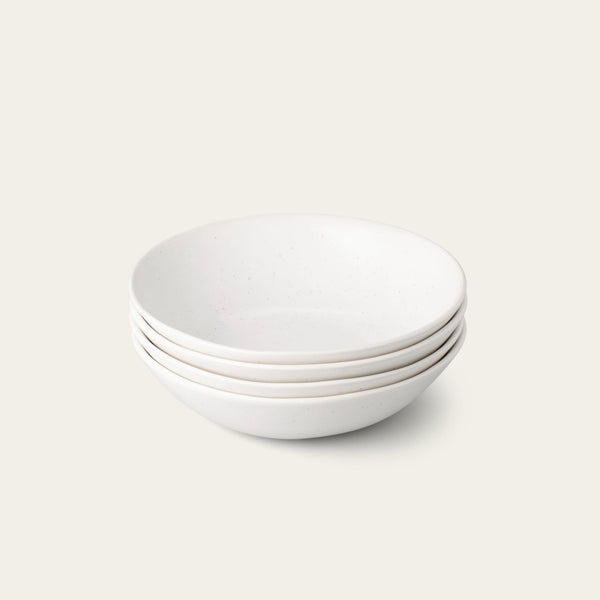 Pasta bowls dinnerware by Fable Home, featured in a speckledwhite color finish. – #speckledwhite
