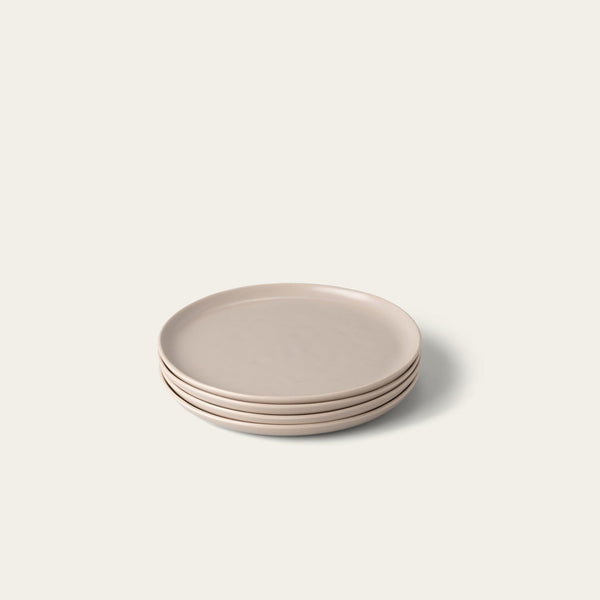 Salad plates dinnerware by Fable Home, featured in a deserttaupe color finish. – #deserttaupe