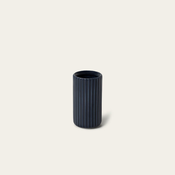 Short bud vase decor by Fable Home, featured in a midnightblue color finish. – #midnightblue
