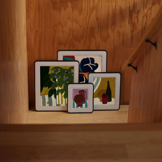 Yellow Room Print - 11 x 14" wall art by Fable Home, shown in a withframe finish. – #withframe