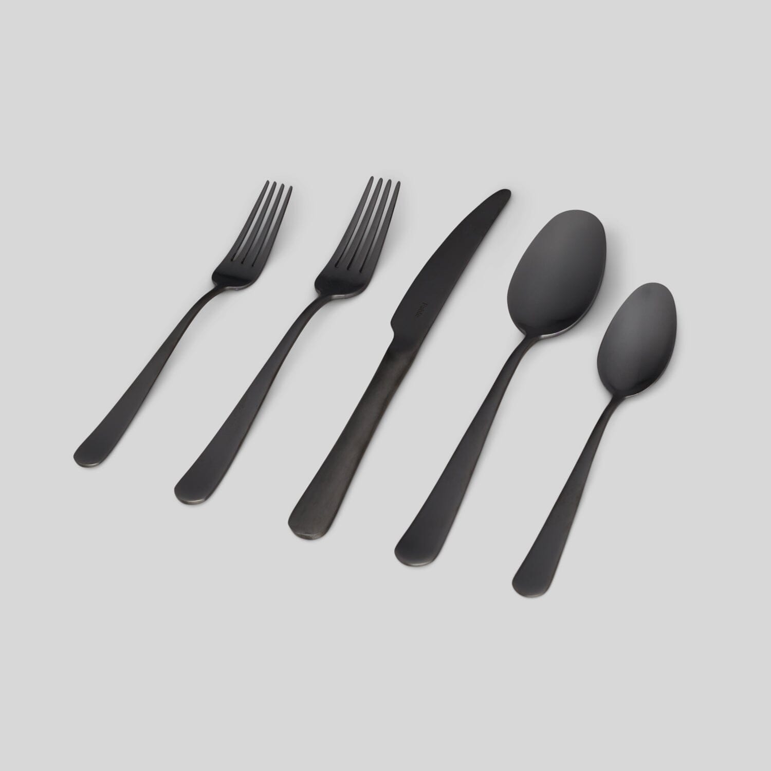 Matte Black Simple Things 5-pc. Flatware Set